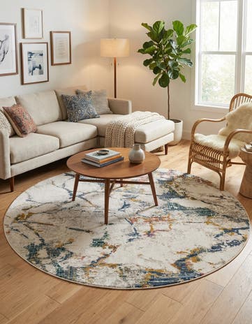 7' 3 x 7' 3 Gemstone Round Rug