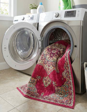 Pink Washable Palazzo Rug