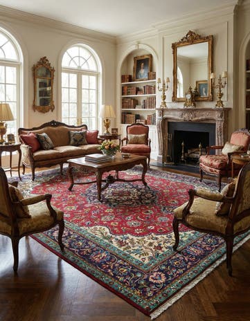 9' 9 x 13' 1 Hand Knotted Tabriz Persian Wool Rug
