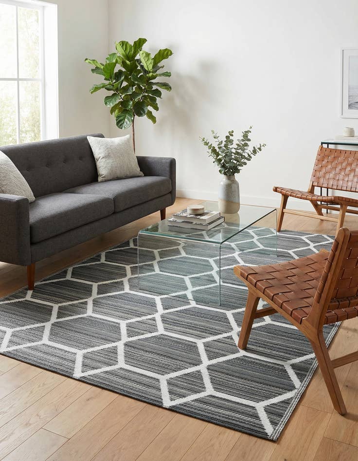 Detail image of 5' x 8' Easy-Clean Vista Breeze Indoor / Outdoor Rug