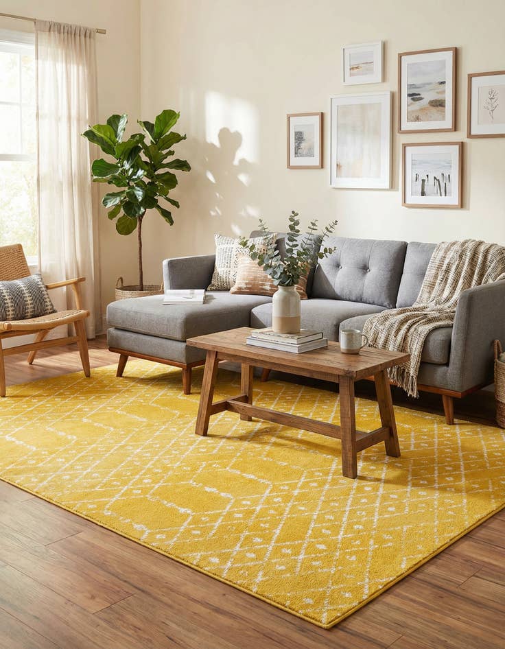 Detail image of  6' x 9' Paxon Trellis Rug