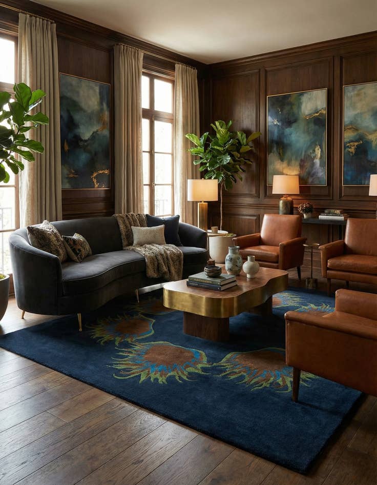 Detail image of 7' 6 x 7' 7 Luna Square Rug