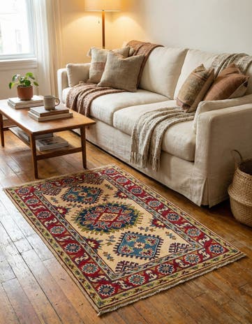 2' 7 x 4' 3 Hand Knotted Kazak Rug