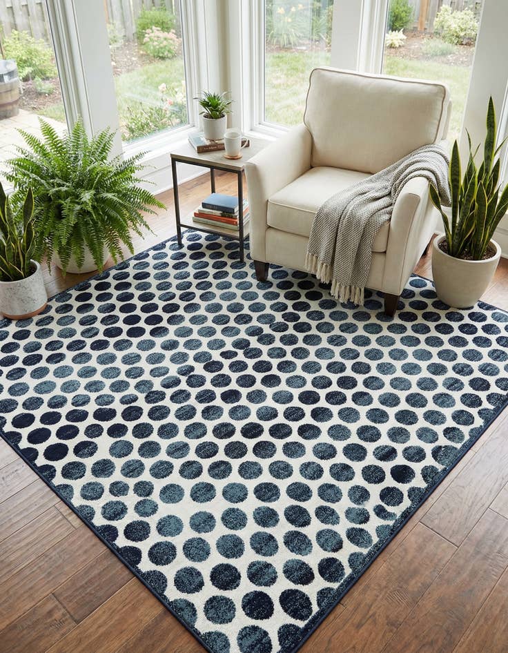 Detail image of 10' x 10'  Washable Sabrina Soto Indoor / Outdoor Square Rug