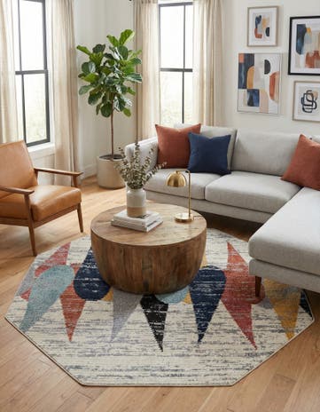 Ivory Tagine Octagon Rug