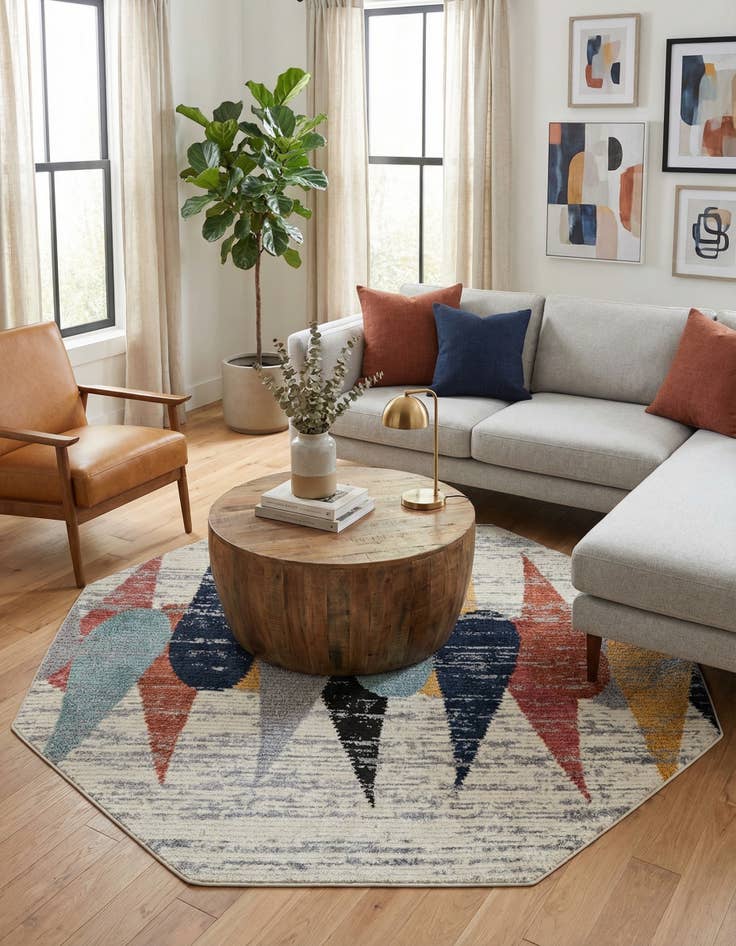 Detail image of 7' 10 x 7' 10 Tagine Octagon Rug