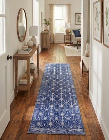 2' x 6' Washable Timeless Runner Rug