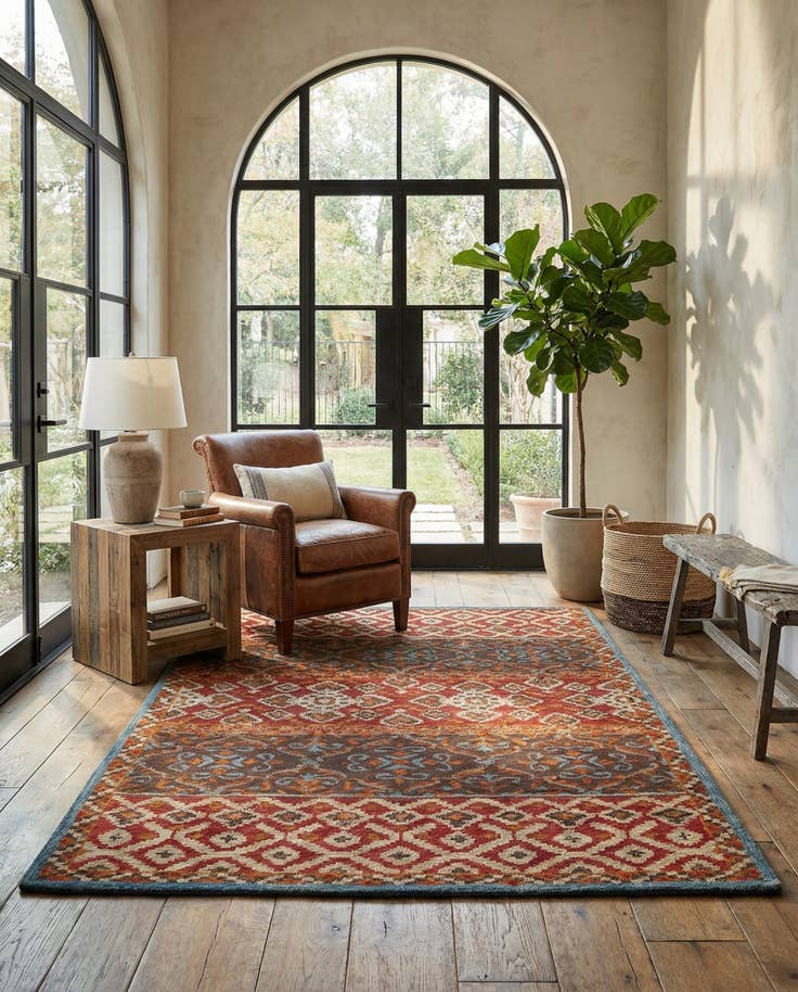 Detail image of 5' x 8' Luna Wool Rug