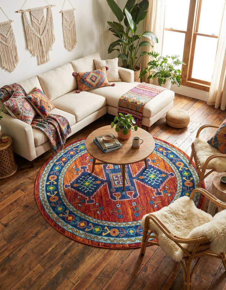 Detail image of  7' 10 x 7' 10 Calypso Round Rug