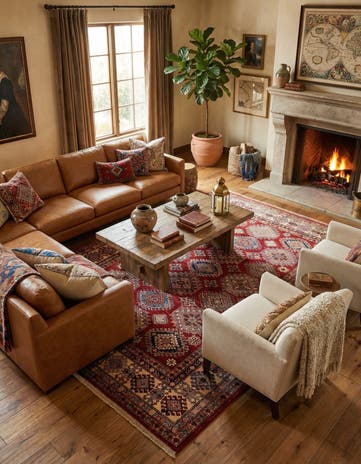 5' 9 x 8' 2 Kazak Wool Rug