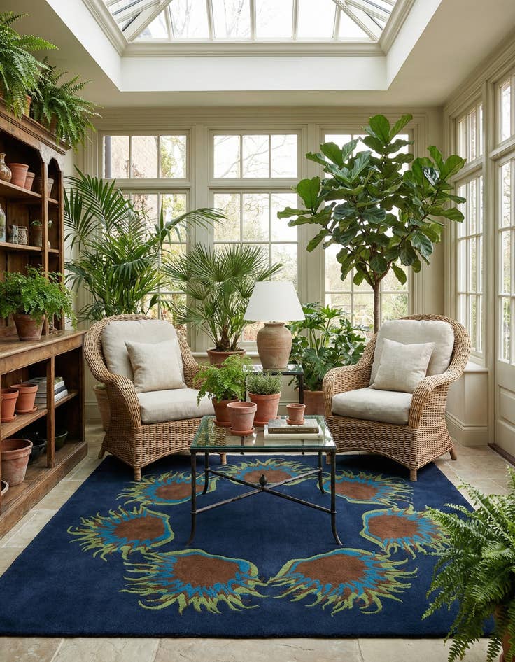 Detail image of 7' 3 x 7' 4 Luna Square Rug