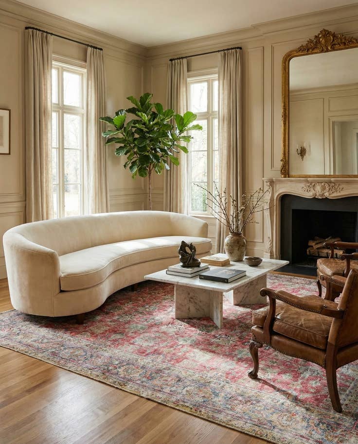 Detail image of 9' 7 x 12' 6 Hand Knotted Ultra Vintage Persian Wool Rug