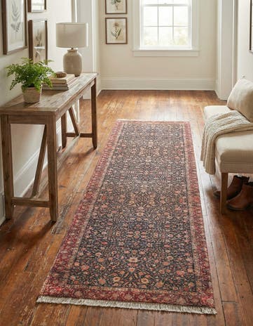 Navy Blue Boutique Runner Rug