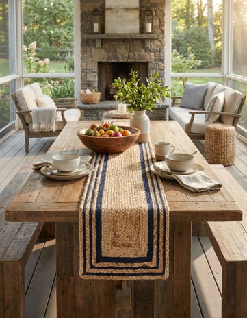 1' 2 x 6' 1 Handmade Braided Jute Table Runner Rug