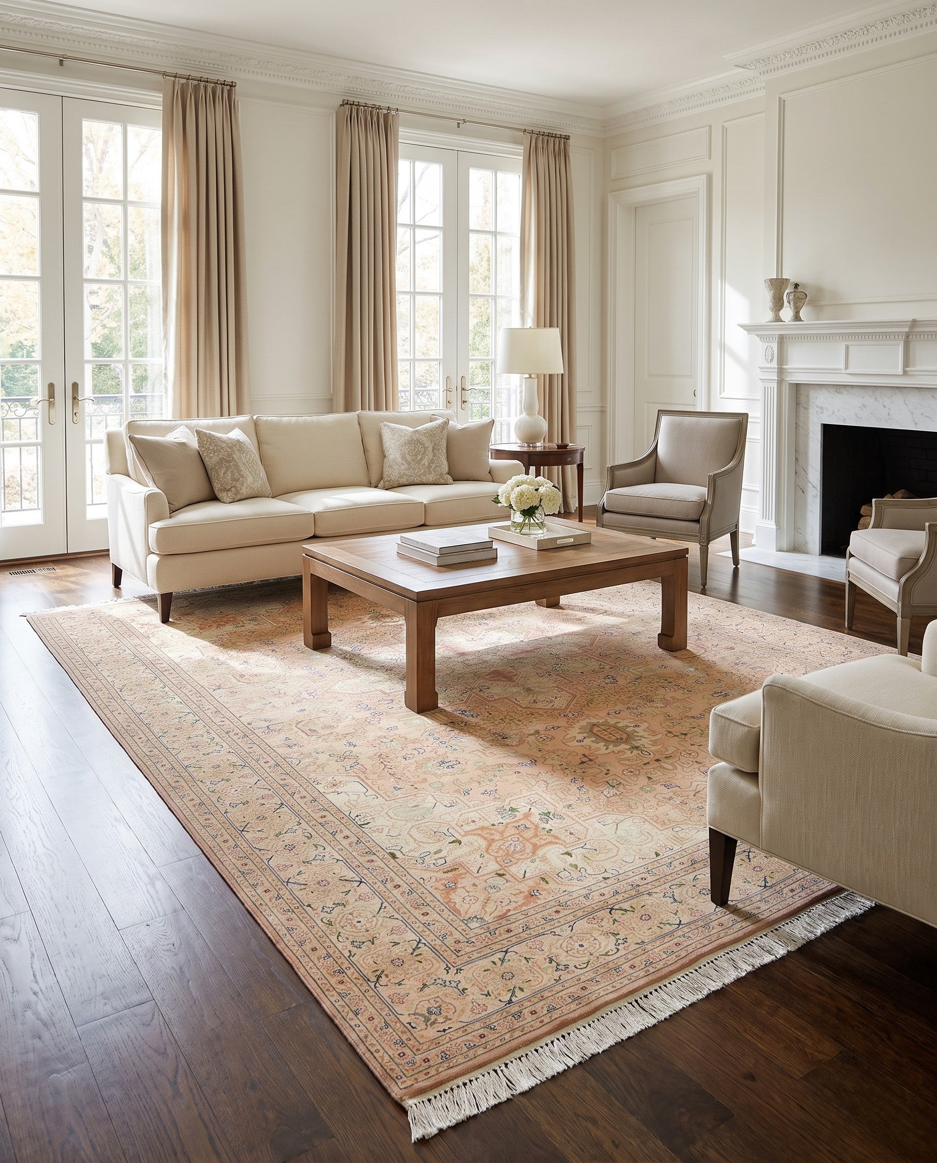 6' 7 x 10' Hand Knotted Tabriz Persian Rug