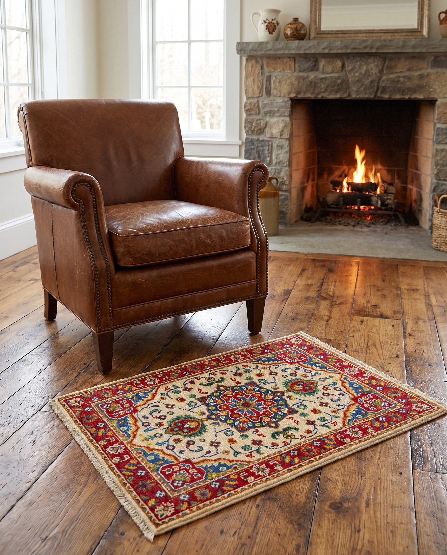 2' 1 x 3' Hand Knotted Kazak Rug