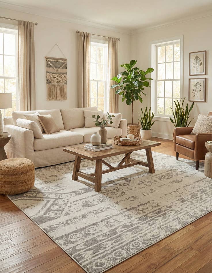 Detail image of  10' x 10' Lennon Square Rug