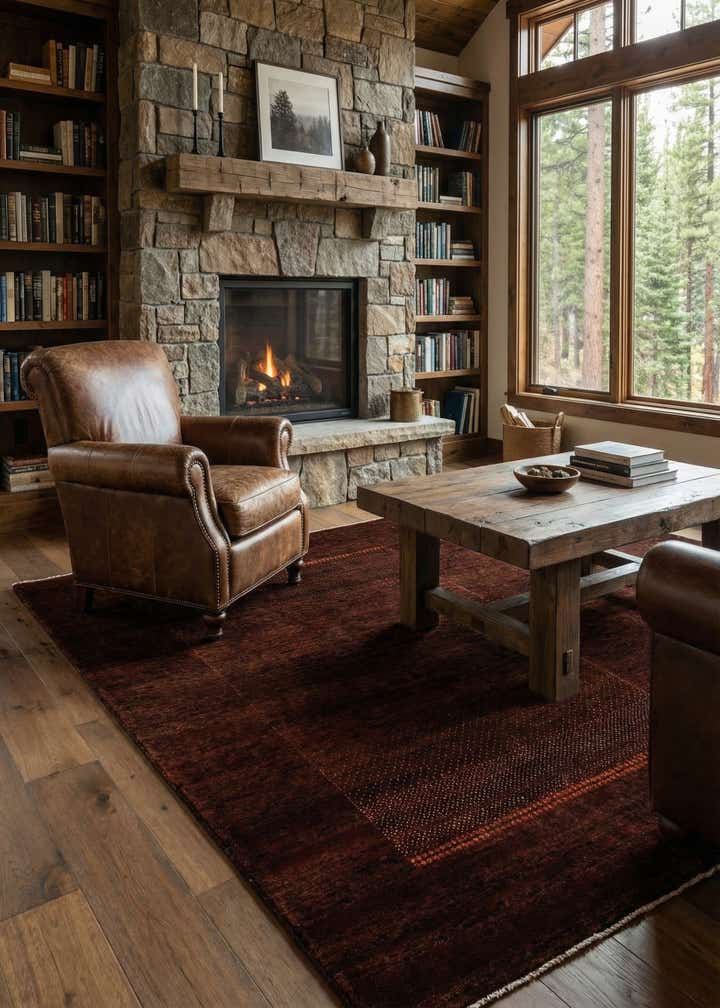4' 10 x 6' 10 Hand Knotted Kashkuli Gabbeh Oriental Wool Rug