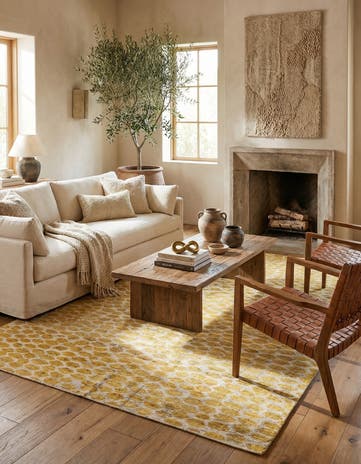 6' x 9' 1 Hand Knotted Moroccan Wool Rug