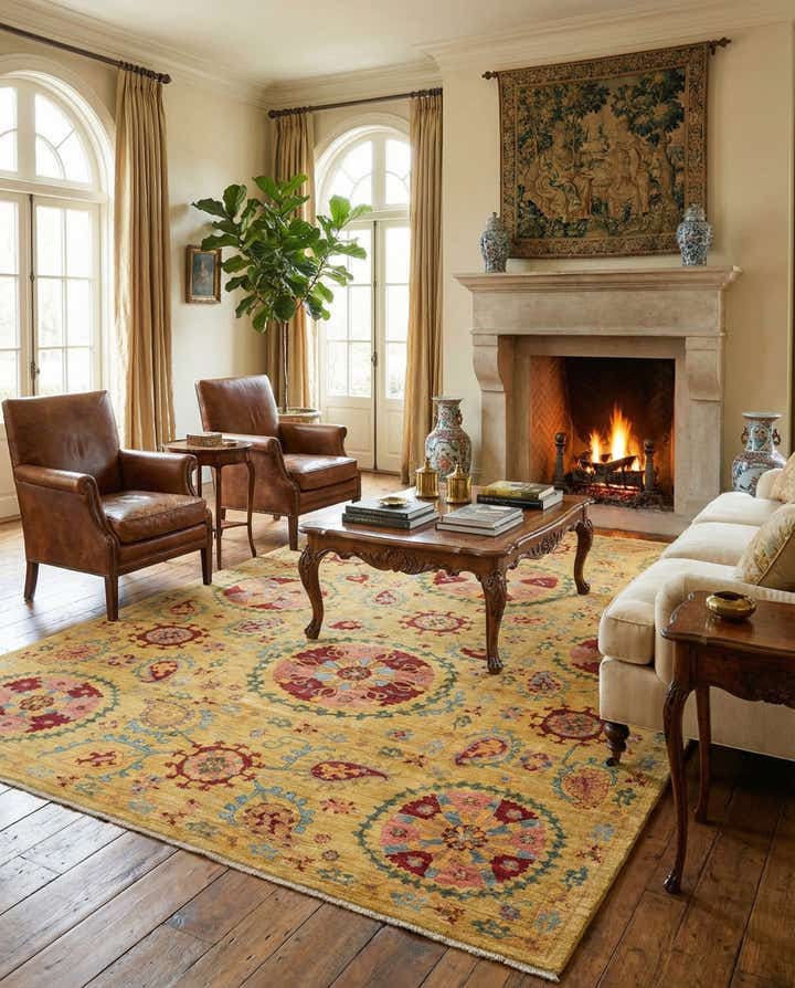 6' 8 x 9' 11 Hand Knotted Ariana Ziegler Oriental Rug
