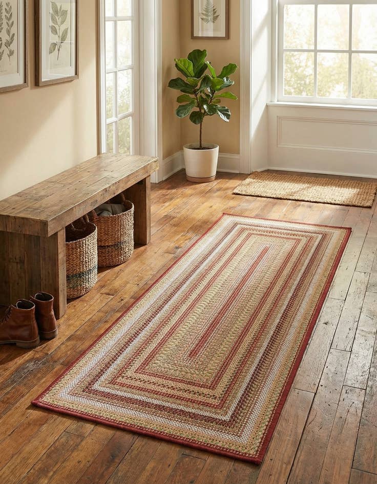 Detail image of 2' x 4'  Washable Baja Indoor / Outdoor Runner Rug