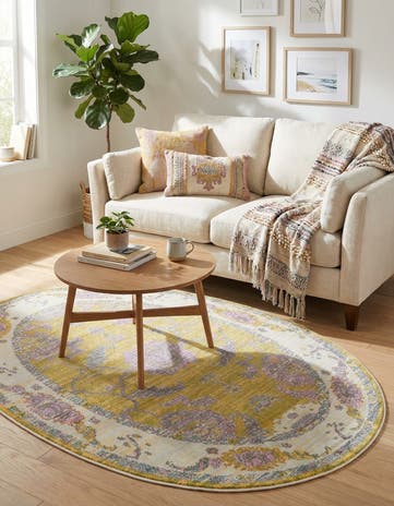Green Paragon Oval Rug
