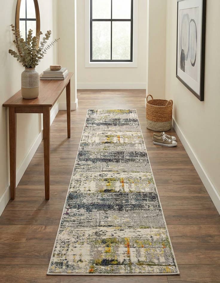 Detail image of 2' 7 x 10'  Washable Spectrum Runner Rug