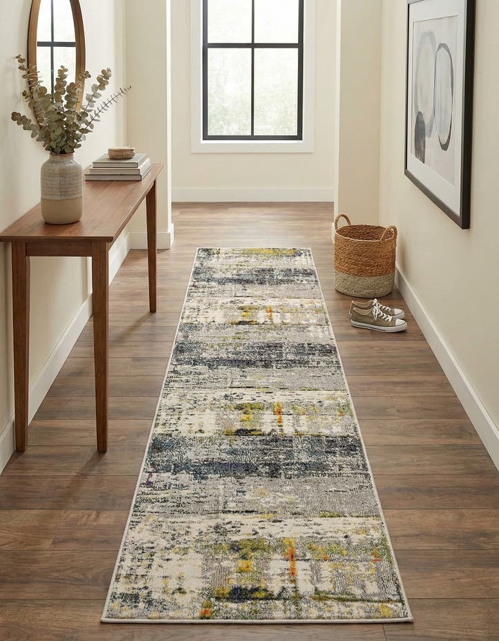 2' 7 x 10' Washable Theia Runner Rug