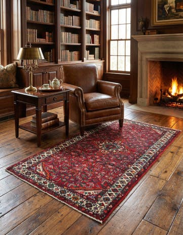 4' x 7' 1 Hamedan Wool Rug