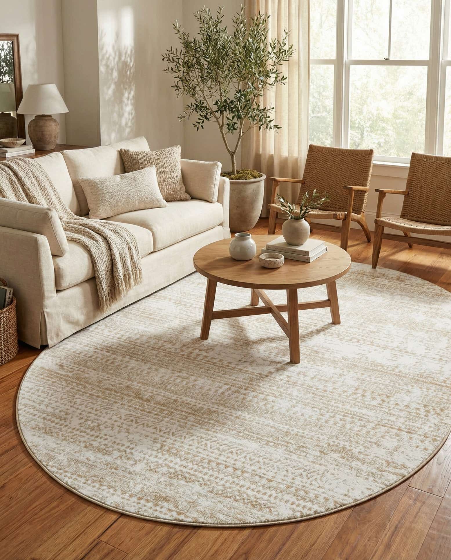 7' 10 x 10' Hermitage Oval Rug