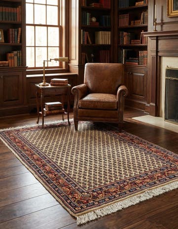 3' 5 x 5' 5 Hand Knotted Mir Wool Rug