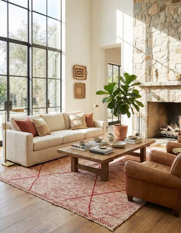 9' 5 x 12' 3 Hand Knotted Moroccan Wool Rug