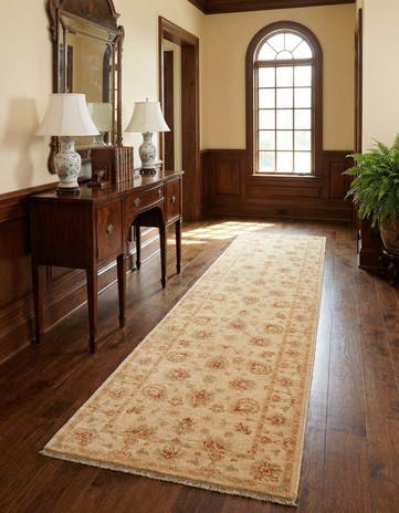 2' 9 x 12' 10 Peshawar Ziegler Wool Runner Rug