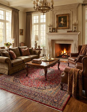9' 10 x 12' 10 Hand Knotted Mashad Persian Wool Rug
