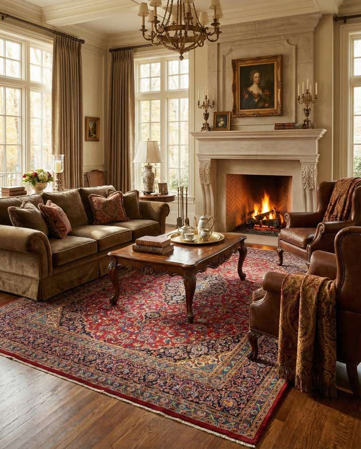 9' 10 x 12' 10 Hand Knotted Mashad Persian Wool Rug