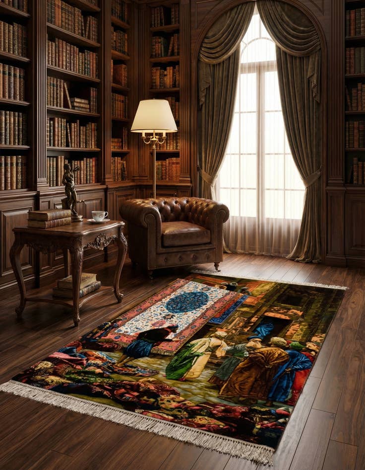 Detail image of 2' 10 x 4' 1  Hand Knotted Tabriz Persian Rug