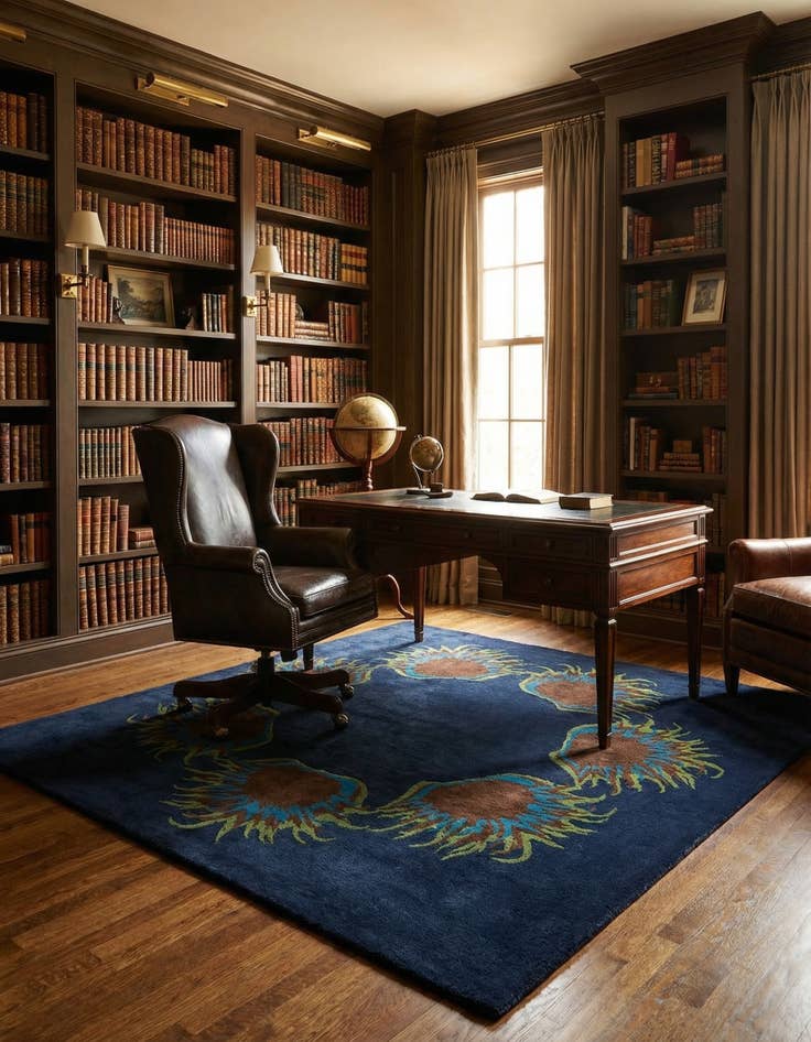 Detail image of 7' 6 x 7' 7 Luna Wool Square Rug