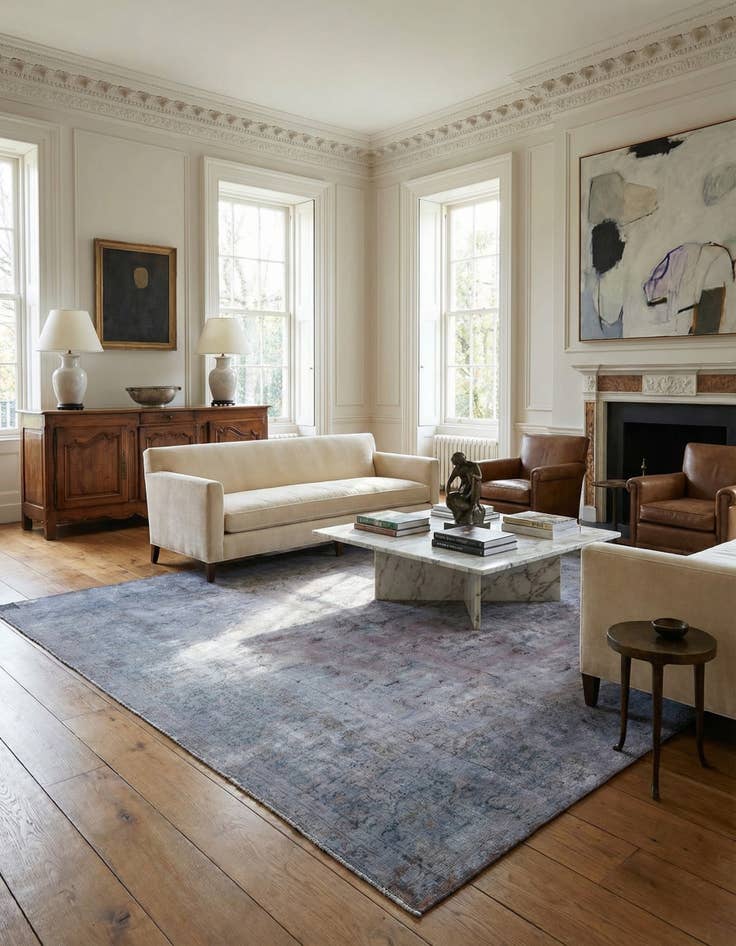 Detail image of 10' x 13' 5  Hand Knotted Ultra Vintage Persian Wool Rug