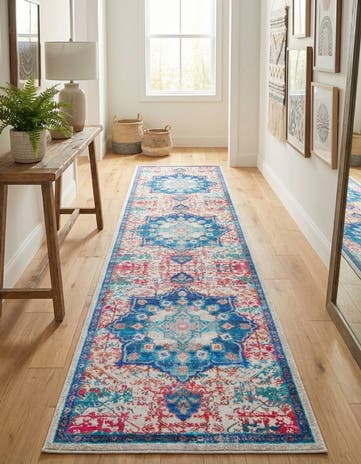 2' x 9' 10 Washable Francesca Runner Rug