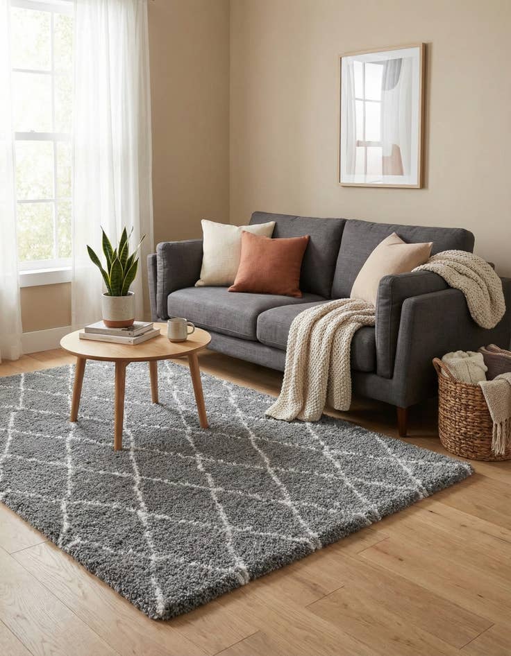 Detail image of  4' x 6' Moroccan Shag Rug