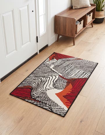 2' x 3' Easy-Clean Modern Indoor / Outdoor Rug