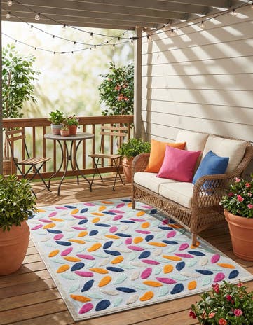 5' 3 x 8' Easy-Clean Aruba Indoor / Outdoor Rug