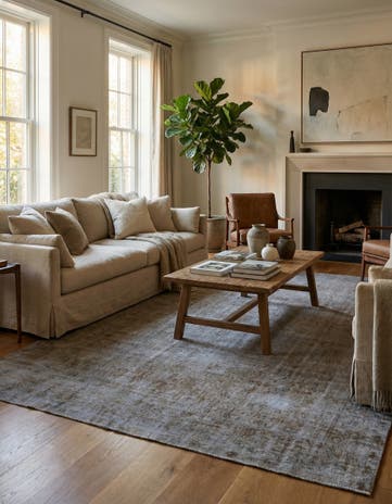 7' 10 x 10' 10 Hand Knotted Ultra Vintage Persian Wool Rug