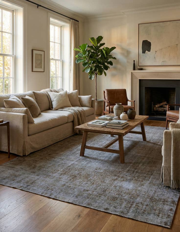 Detail image of 7' 10 x 10' 10  Hand Knotted Ultra Vintage Persian Wool Rug