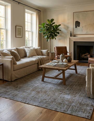 7' 10 x 10' 10 Hand Knotted Ultra Vintage Persian Wool Rug