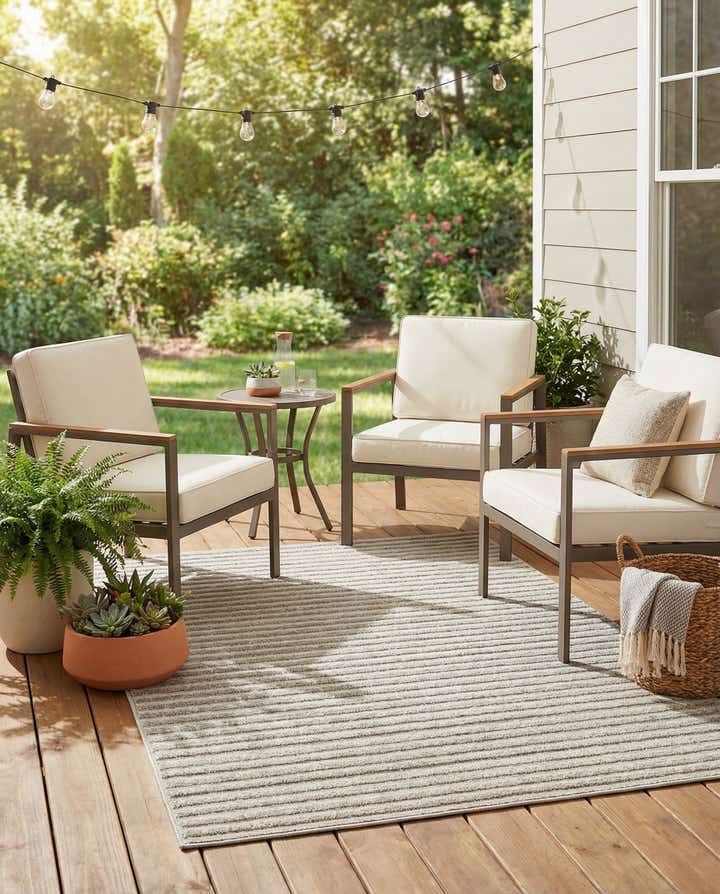 4' x 6' Easy-Clean Sabrina Soto Indoor / Outdoor Rug