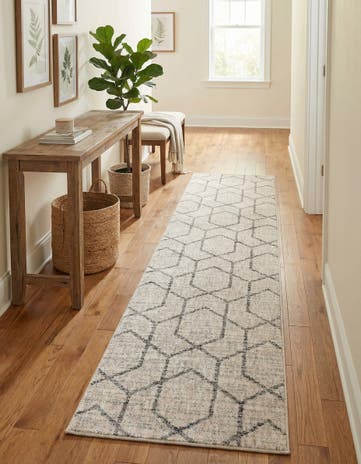 2' x 8' Eco Trellis Runner Rug