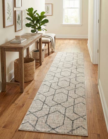 2' x 8' Eco Trellis Runner Rug