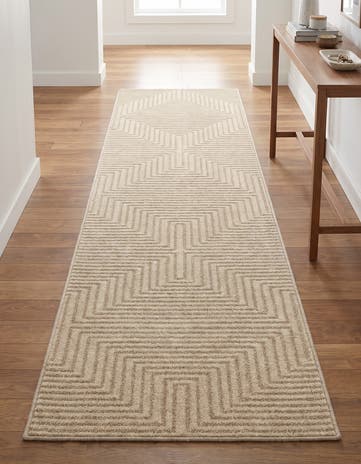 Ivory Contour Runner Rug