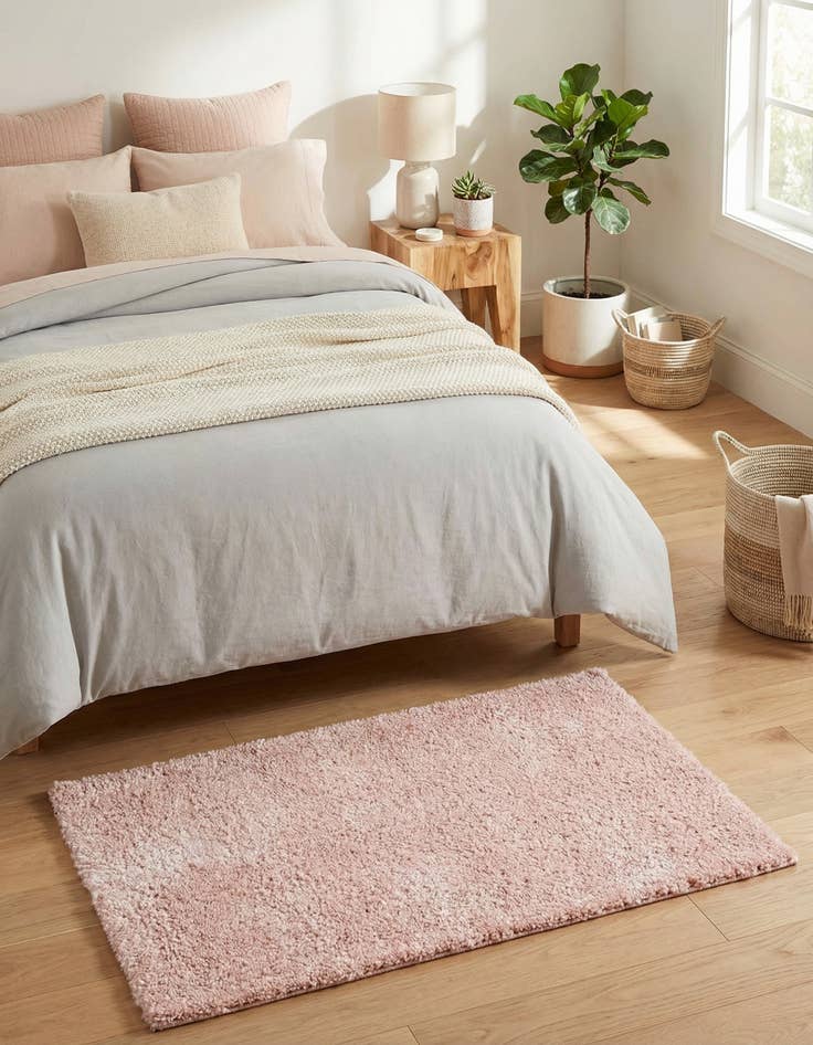 Detail image of 2' 2 x 3' Solid Frieze Rug